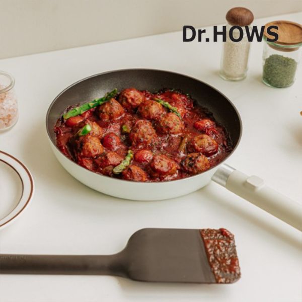 【韓國Dr.HOWS】LUMI 平底煎鍋(附鍋鏟/26cm) DR.HOWS,不沾鍋、平底鍋