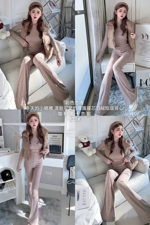 #827（新增口袋款）熱銷包色6色 軟蓬蓬小棉襖 燈芯絨質感短款背心 背心外套、燈芯絨、鋪棉