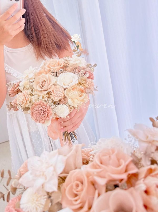 伯爵歐蕾 歐式捧花 28-30CM 