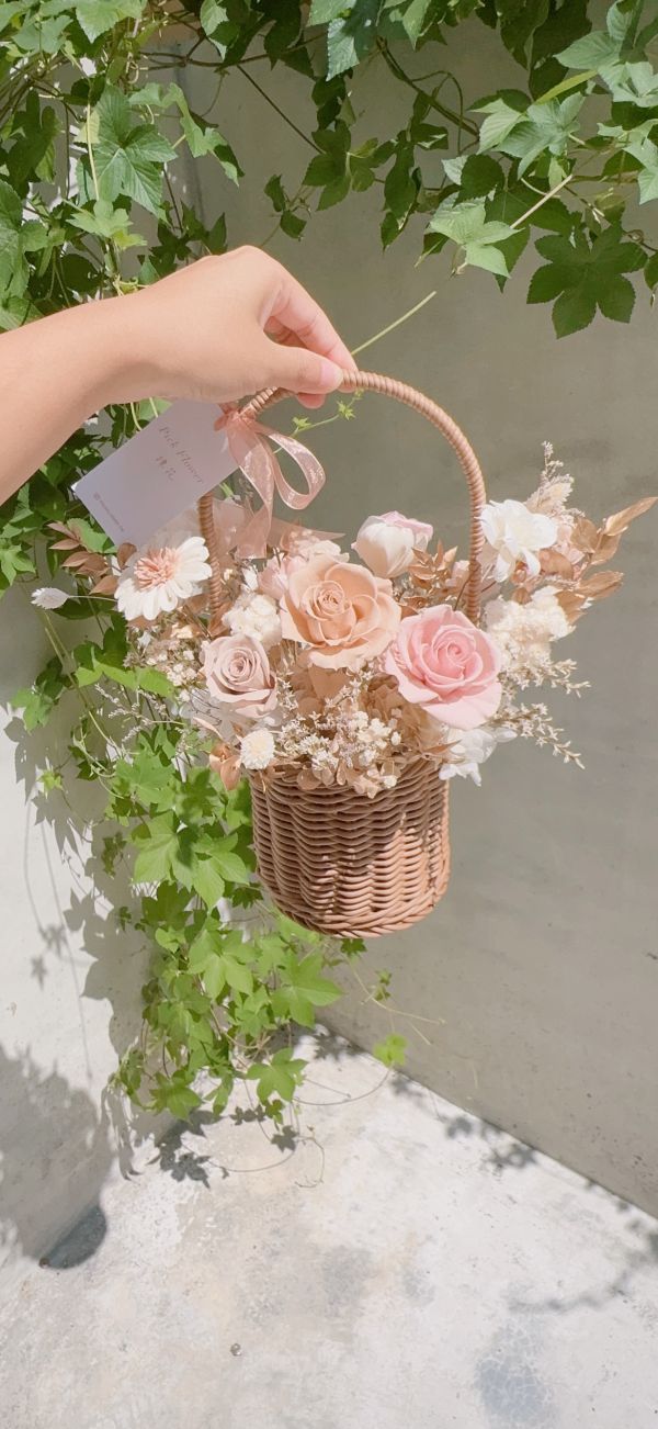 田野花籃_暮光奶茶粉 開幕桌花 開幕花禮 開幕送禮