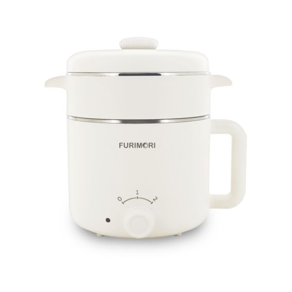 【富力森FURIMORI】1.2L隔熱蒸煮美食鍋FU-EH126 富力森美食鍋, 1.2L蒸煮鍋, FU-EH126, 隔熱電鍋, 多功能電鍋, 家用蒸煮鍋, 電煮鍋, 廚房電器, 小型電鍋, 煮麵鍋