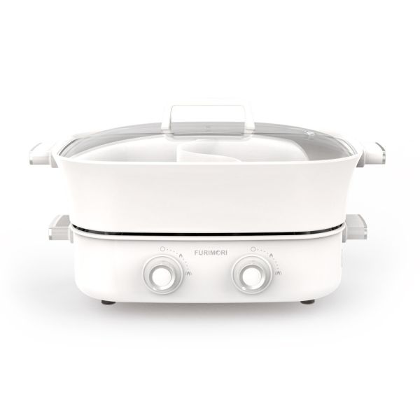 【富力森FURIMORI】6L雙旋鈕鴛鴦電火鍋FU-EH860 富力森電火鍋, FURIMORI電火鍋, 6L鴛鴦鍋, 雙旋鈕溫控火鍋, FU-EH860, 家用電火鍋推薦, 鴛鴦電火鍋, 分離式陶瓷塗層鍋