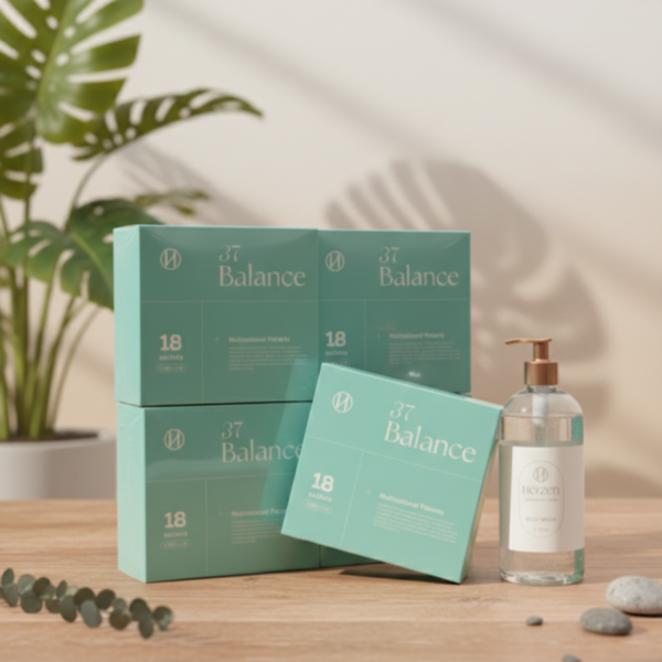 五盒37循環小法寶+新版奶調木質PDRN沐浴露750ml正裝一瓶(霜漾) 