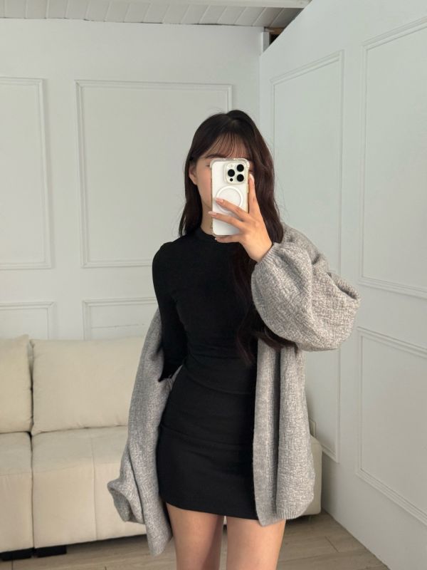 奶酥厚片 百搭溫柔繭型針織毛衣外套 (3colors) #ZC05 