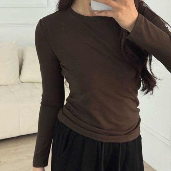 打底神器 純色基礎軟糯百搭打底衣 (3colors) #ZB09 