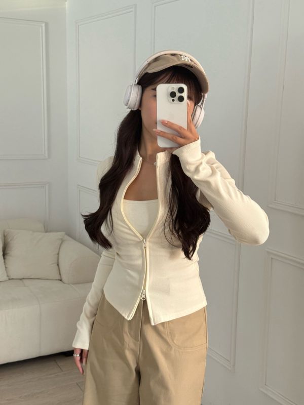 Off the Line 個性立領雙拉鍊外套 (3colors) #ZC10 