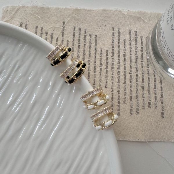 【現貨】法式小香風 可調節耳骨夾 無耳洞福音 (2colors) #B11 