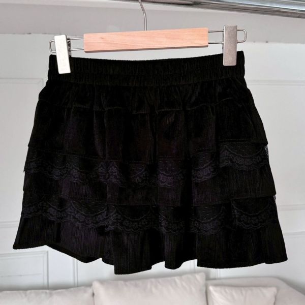 香緹層層 甜美蕾絲蛋糕短裙 (3colors) #ZF05 