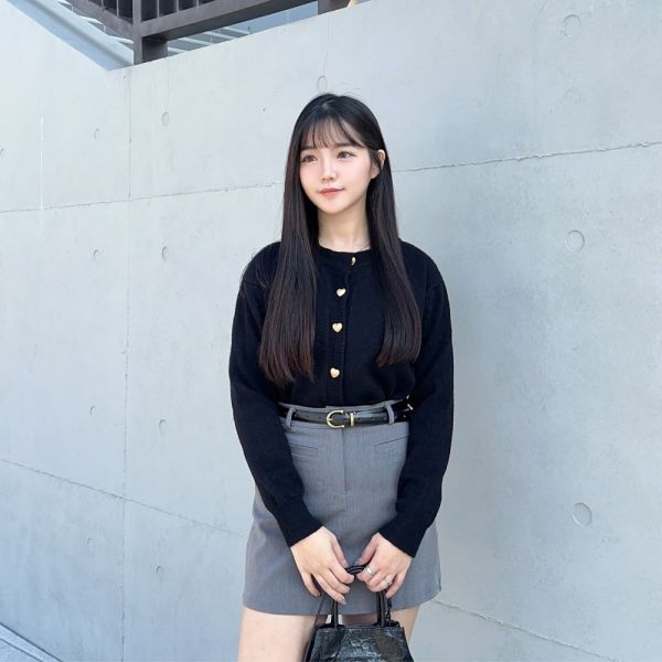 一眼心動 春日愛心排釦針織外套 (4colors) #M03 