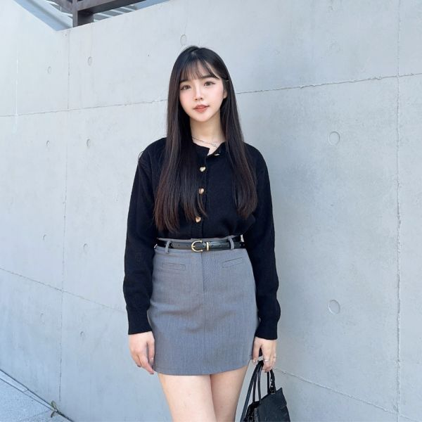 一眼心動 春日愛心排釦針織外套 (4colors) #M03 