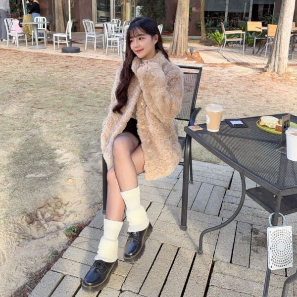 【現貨】年末王炸  重工高級感千金毛毛立領外套 (2colors) #ZG04 