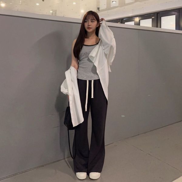【現貨】休閒法則 人手一件好版型休閒涼感喇叭褲 (3colors) #W08 
