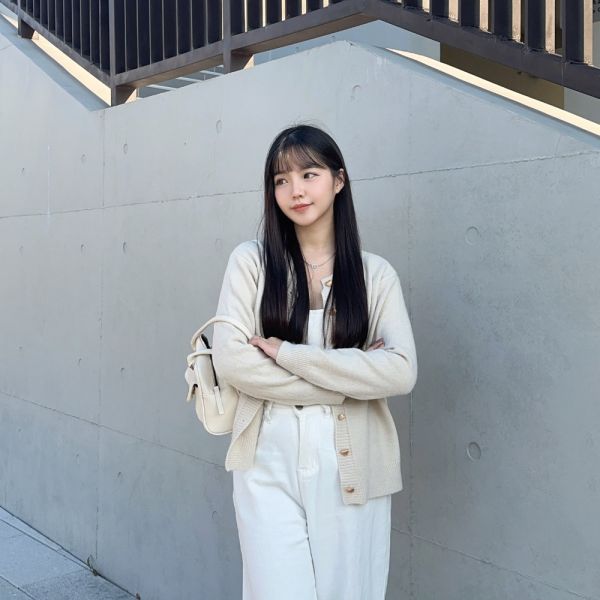 一眼心動 春日愛心排釦針織外套 (4colors) #M03 