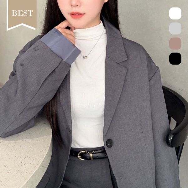 【現貨】秋冬必備 舒適面膜立領打底衣 (4colors) #G01 