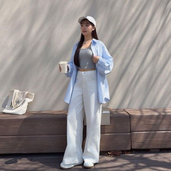 氣泡特調 閉眼包色不易皺oversize口袋造型襯衫 (3colors) #6621J 