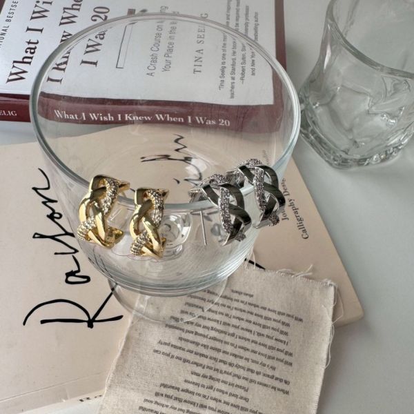 【現貨】個性幾何麻花 S925純銀麻花耳環 (2colors) #B06 