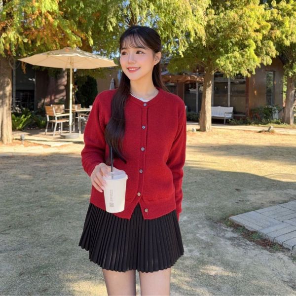 穿滿一週 六色冬日疊穿必備百搭軟糯針織外套 (6colors) #ZF02 