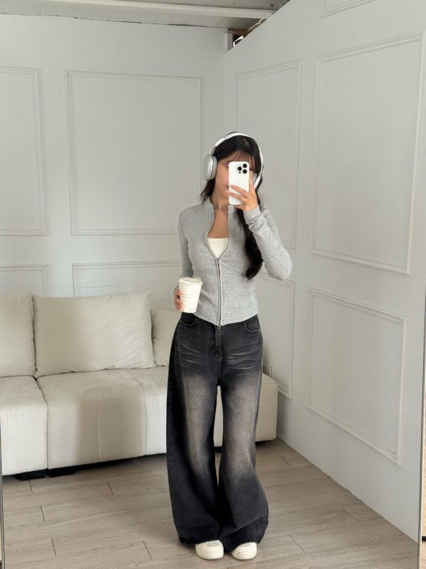 Off the Line 個性立領雙拉鍊外套 (3colors) #ZC10 