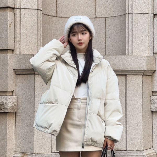 冬季小臉神器 加厚款標籤毛帽 (2colors) #J07 