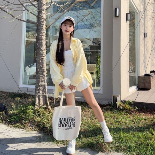 【現貨】鬆弛holiday 日常百搭顯瘦A字抽繩棉短褲 (3colors) #2611B 