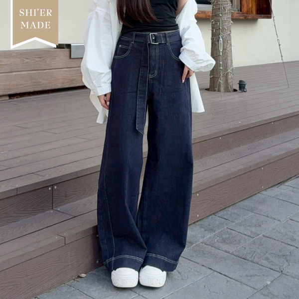 【現貨】“自訂款C位褲” 穿上瞬間成為矚目焦點 附腰帶 (1colors) #GN15Q2503-03 