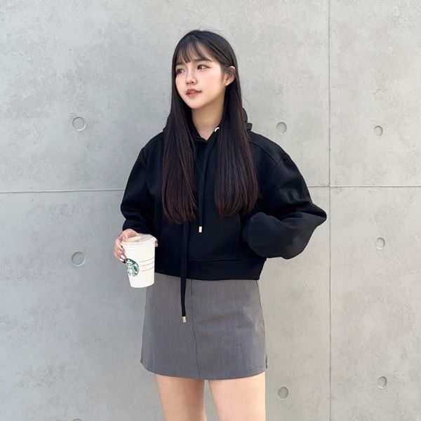 【現貨】隨性鬆弛感 短版連帽口袋Tee (3colors) #M02 