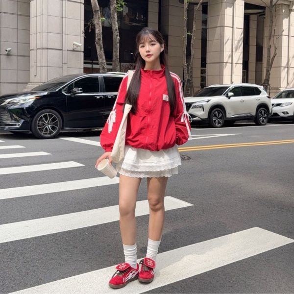 心跳旋律 甜美蕾絲蛋糕短裙 (1colors) #ZA14 