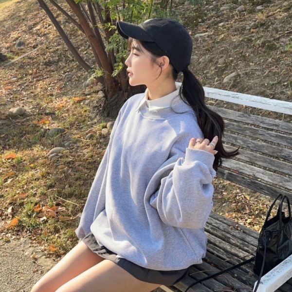 【現貨】Cleanfit look 好版型舒適刷絨大學Tee 情侶款 (colors6) #L04 