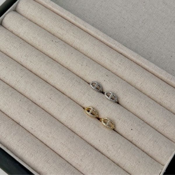 【現貨】輕奢高冷 S925純銀滿鑽耳環 (2colors) #A30 