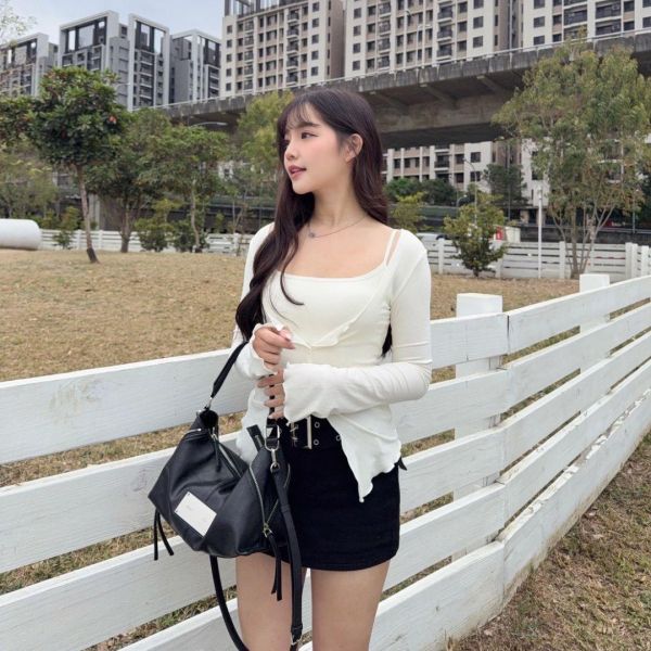 【現貨】高危比例 性感腰帶牛仔褲裙 內建安全褲 (1colors) #ZI07 