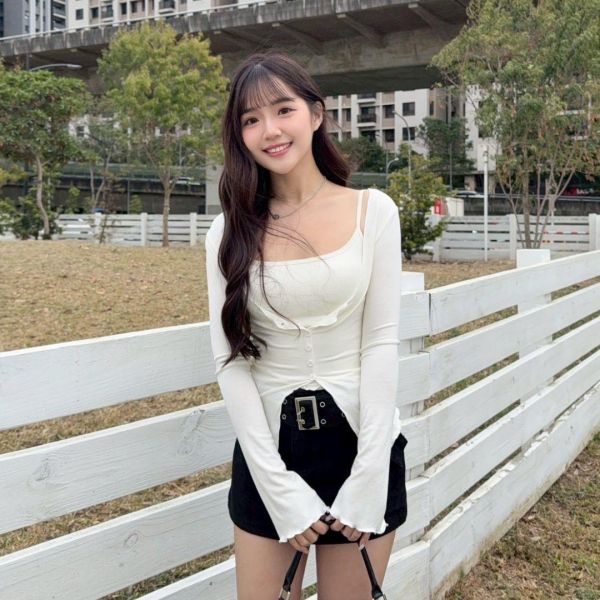 【現貨】高危比例 性感腰帶牛仔褲裙 內建安全褲 (1colors) #ZI07 