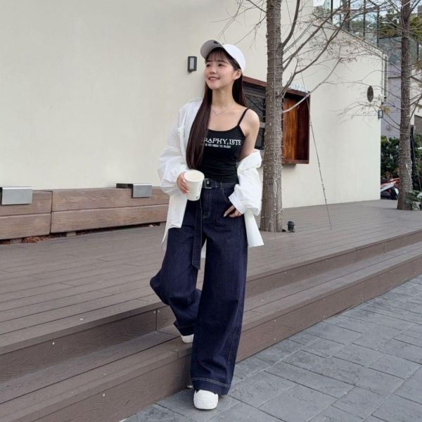 聚焦訊號 字母印花細肩帶Bra背心 (2colors) #ZJ03 