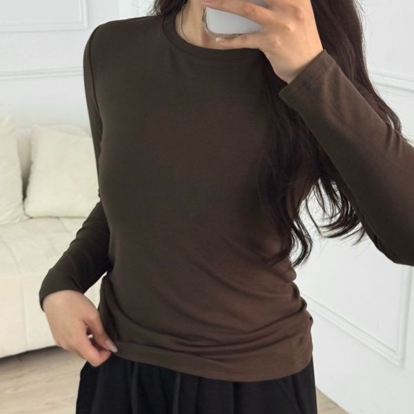 打底神器 純色基礎軟糯百搭打底衣 (3colors) #ZB09 