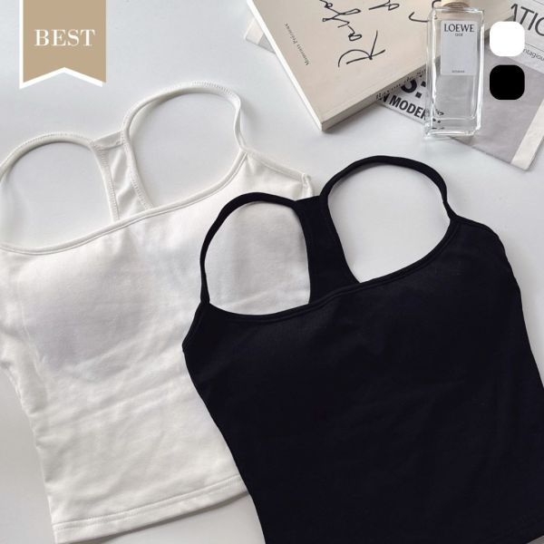 完全不透.ᐟ.ᐟ 閉眼包色百搭棉質Bra背心 (2colors) #ZD11 