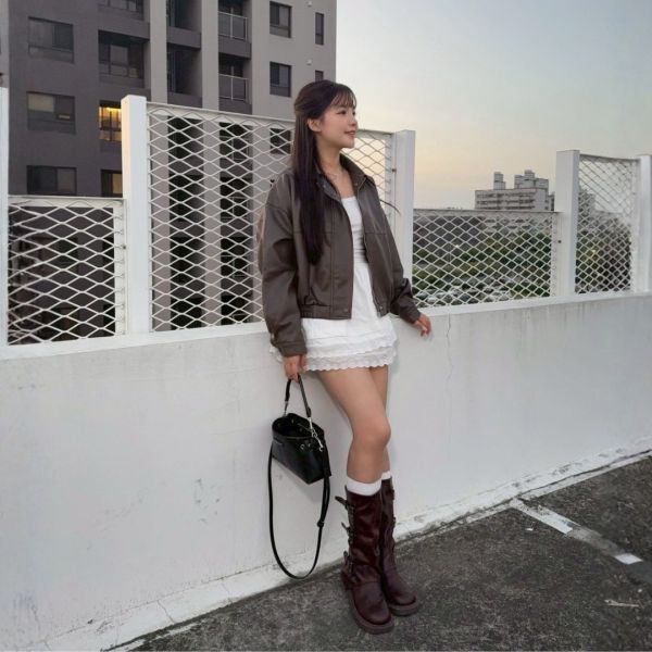 心跳旋律 甜美蕾絲蛋糕短裙 (1colors) #ZA14 