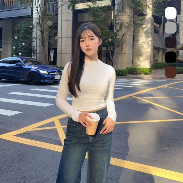 寶藏萬能打底 舒適短版打底Tee (5colors) #I04 