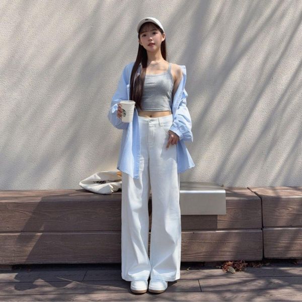 氣泡特調 閉眼包色不易皺oversize口袋造型襯衫 (3colors) #6621J 