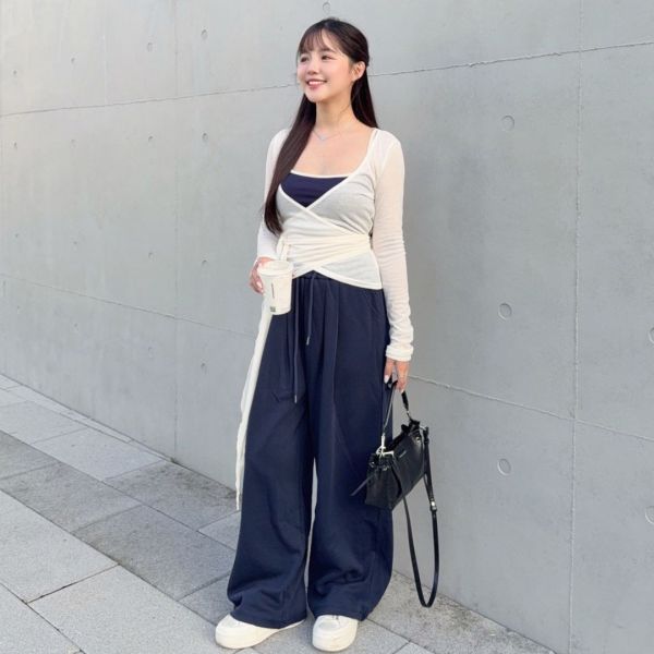 漢南日常 人手一件百搭慵懶棉寬褲 (3colors) #ZA11 