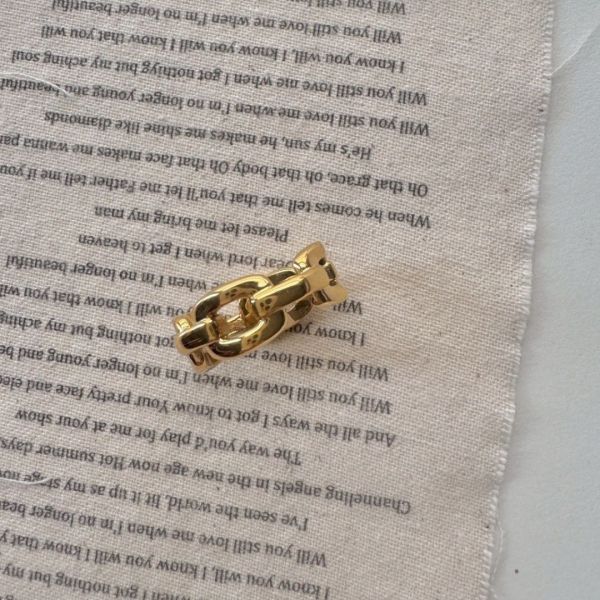 【現貨】歐美個性 鍊條戒指 (1colors) #B18-2 