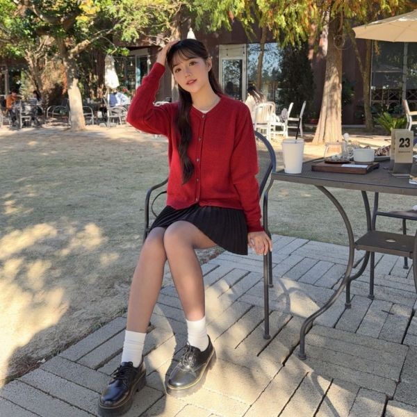 穿滿一週 六色冬日疊穿必備百搭軟糯針織外套 (6colors) #ZF02 