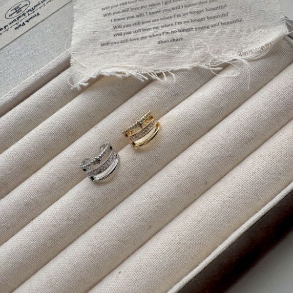 【現貨】雙層法式 可調節耳骨夾 無耳洞福音 (2colors) #B08 