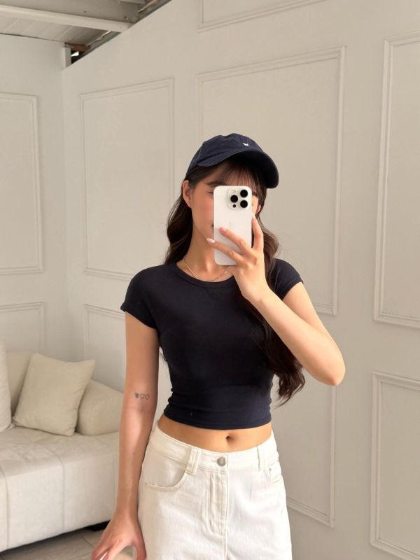 萬搭心機 好版型基礎百搭彈力短tee (4colors) #ZJ01 