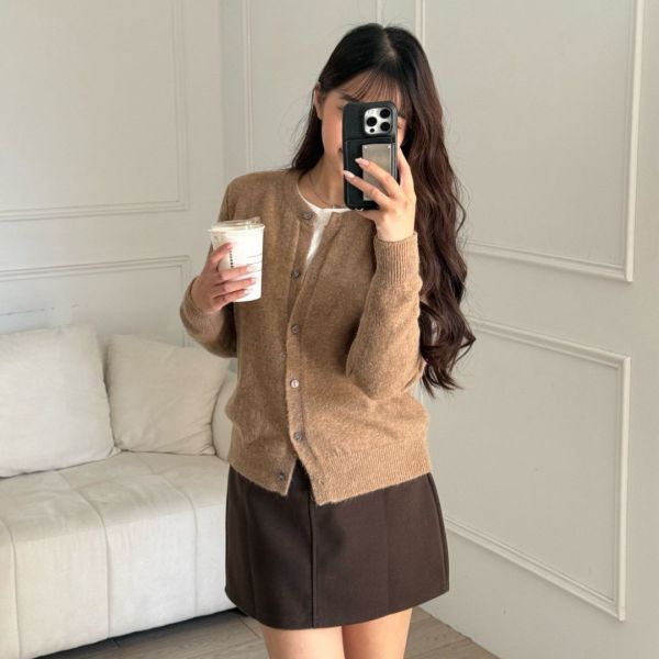 穿滿一週 六色冬日疊穿必備百搭軟糯針織外套 (6colors) #ZF02 