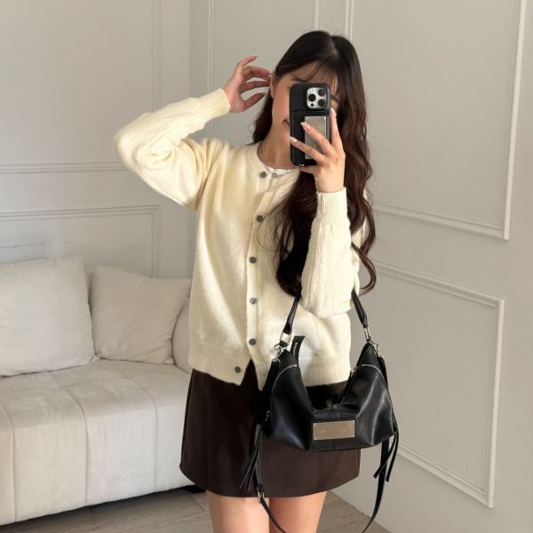 穿滿一週 六色冬日疊穿必備百搭軟糯針織外套 (6colors) #ZF02 