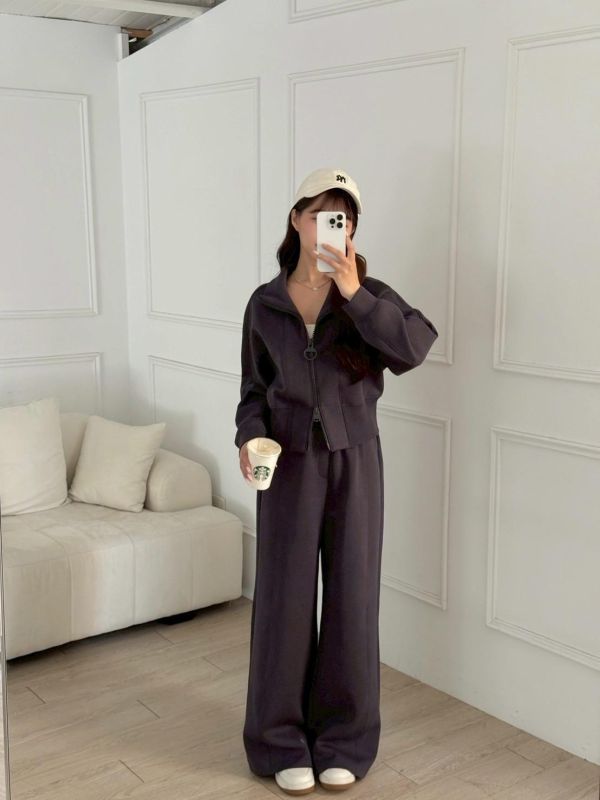 【現貨】“自訂款無重力套裝” 黑科技冬暖夏涼 零壓感休閒set (3colors) #GA15D9017-03 