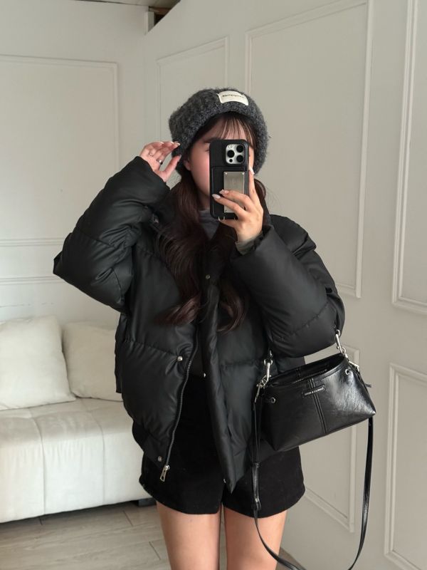 冬日奶泡絨 百搭保暖蛋白皮質麵包外套(2colors) #ZE02 