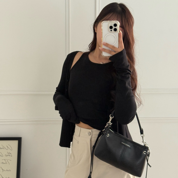 懶人bi備 好版型舒適百搭真兩件套set (2colors) #ZB03 