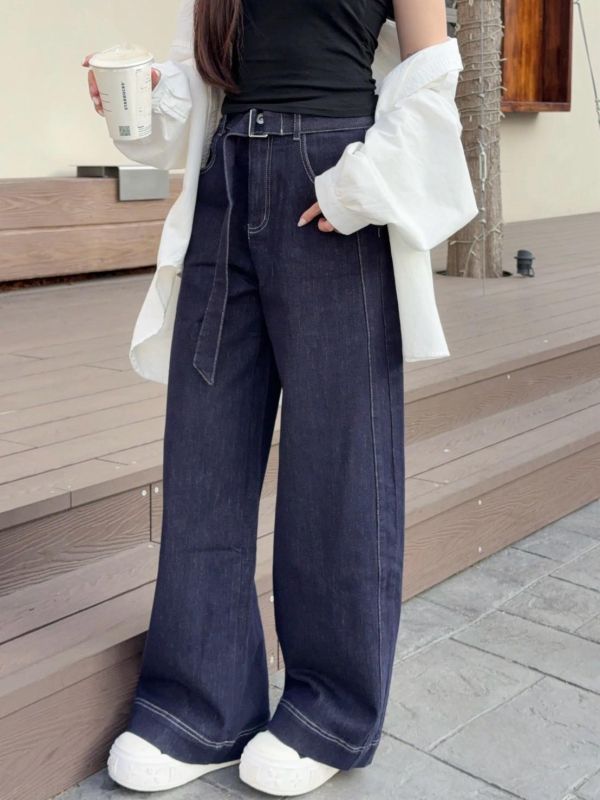 【現貨】“自訂款C位褲” 穿上瞬間成為矚目焦點 附腰帶 (1colors) #GN15Q2503-03 