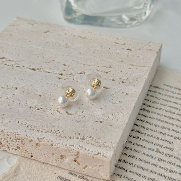 【現貨】法式浪漫 S925純銀珍珠耳環 (1colors) #A20 