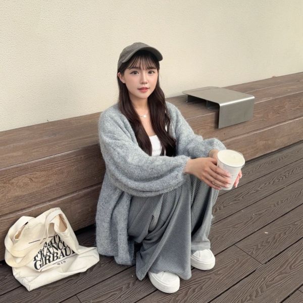 【現貨】溫柔備忘 軟綿綿長版針織毛衣外套 (3colors) #ZC04 